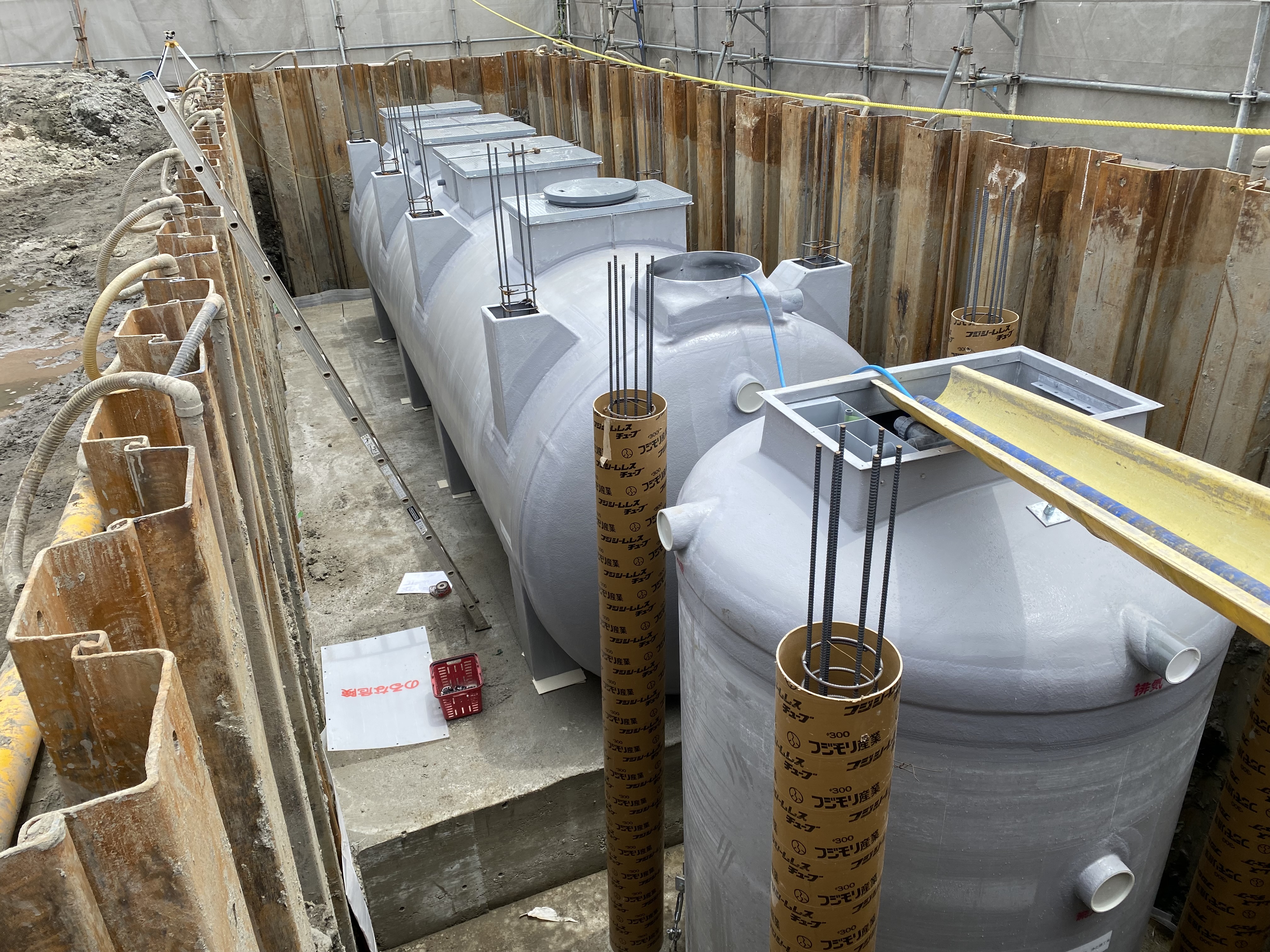 愛知県の浄化槽保守点検・修理工事を行う株式会社Letsの施工現場